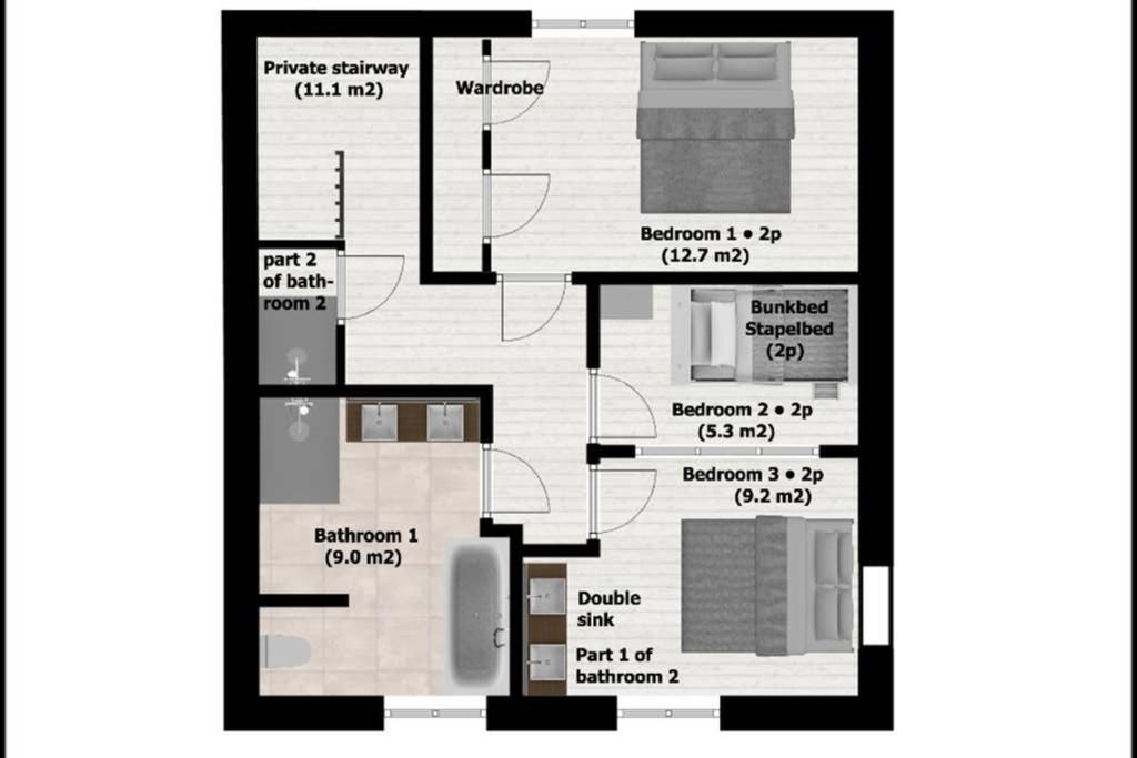 Authentic Stays - 6P-Maisonette Эйсден Экстерьер фото